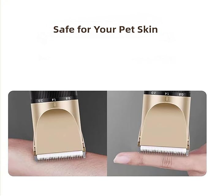 Dog Clippers for Grooming and Dog Paw Trimmer Kit, 2 in 1 Low Noise Rechargeable Pet Hair Clipper Trimmers Set, Electric Quiet, Suitable for Dogs, Cats, Pets, Heavy Hair