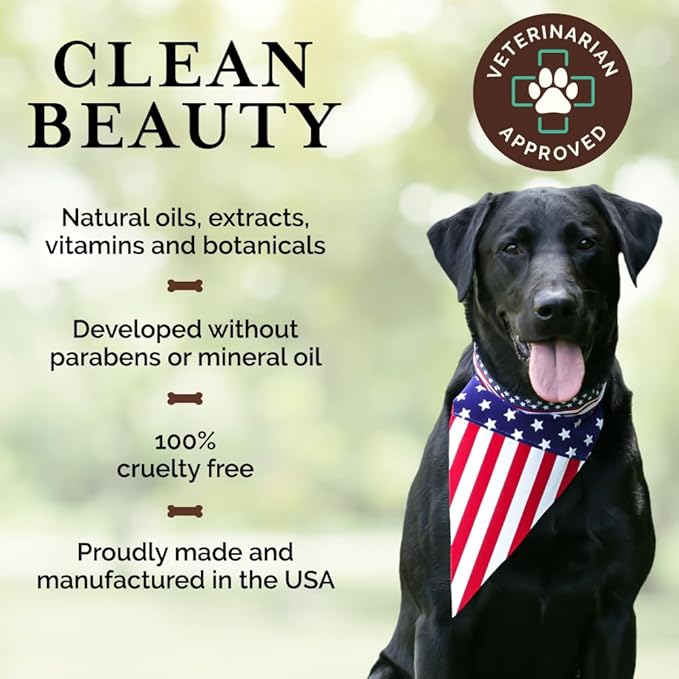 6-in-1 Moisturizing Dog Shampoo, Made with Naturally Derived Ingredients to Cleanse, Soothe, Deodorize, and Soften The Skin and Coat 480ml