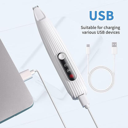 Upgraded Dog Paw Trimmer with LED Light, Low Noise Cat Clipper for Grooming, 9mm Precision Blade Digital Display Pet Paw Trimmer for Paws, Ears, Face, Waterproof Rechargeable Paws Clipper for Dog Cat