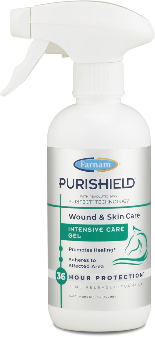 Farnam Purishield Intensive Care Gel, Promotes Healing*, Relief, Protection for 36 Hours*, for Wounds on Horses, Dogs, Cats & Livestock