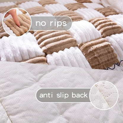 Pet Couch Cover, Couch Cover for Dogs Washable,Durable Pet Couch Covers for Sofa,Pet Friendly Sofa Protector, Large Dog Furniture Shield, Easy Clean Dog Couch Cover(27.6X59In,Light Coffee)