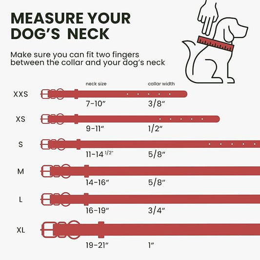 BRONZEDOG Rolled Leather Dog Collar with QR ID Tag Adjustable Soft Round Collars for Small Medium Large Dogs Puppy Cat (14" - 17" Neck Size, Coral Pink)