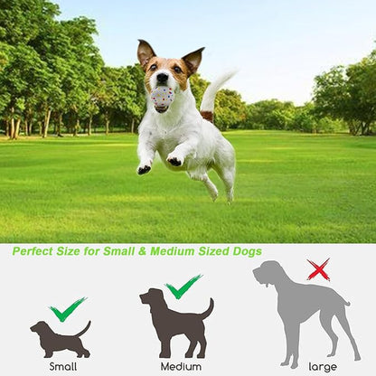 Compact Automatic Ball Launcher for Dogs with Random Mode, 3 Settings to 45FT, Rechargeable Small Dog Ball Thrower with 4 ETPU Tennis Balls for Small Medium Breeds
