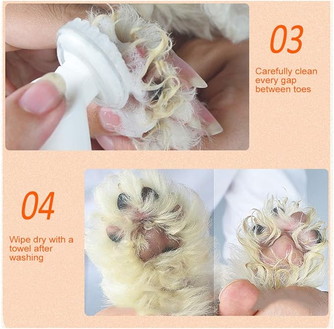 Dog Cleaner, Dog Claws Clean Foam, Pet Foot Cleaning Foam, Washing Foam, Pet Foot Care for Dogs Cats General