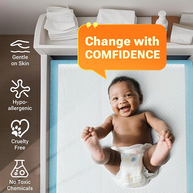 30" x 36" 100 Count Super Absorbency Disposable Bed Pads for Adults, Leakproof Quick Drying Underpads for Adults Baby Puppy, Incontinence Pads, Puppy Pad Dog Training Pee Pads