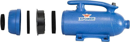 XPOWER B-27 Powerful, Professional Pet Grooming Force Dryer with Dual Motors, Variable Speed Control