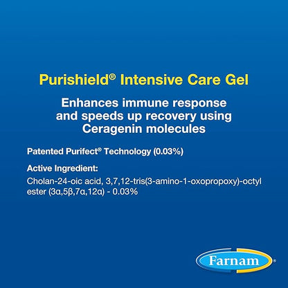 Farnam Purishield Intensive Care Gel, Promotes Healing*, Relief, Protection for 36 Hours*, for Wounds on Horses, Dogs, Cats & Livestock