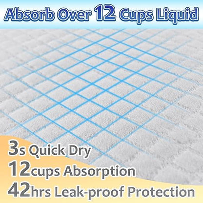 Dog Pee Pads Extra Large 30"x36", 30 Count Super Absorbent Pee Pads for Dogs, Disposable Urine Bed Pads for Doggie, Thicken XXL Puppy Pads, Piddle Pads X-Large for Indoor, Outdoor Use