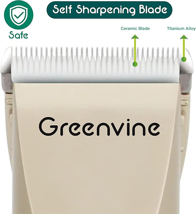 Dog Shaver Clippers, Professional Pet Hair Trimmer, Rechargeable, Low Noise, Includes Comb Guides, Scissors, Nail Kit, Suitable for Dogs, Cats & Other Pets