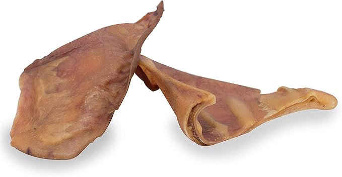 Cadet Natural Pig Ears for Dogs, Long Lasting & Natural Chew Treats for Dogs, 25 Count