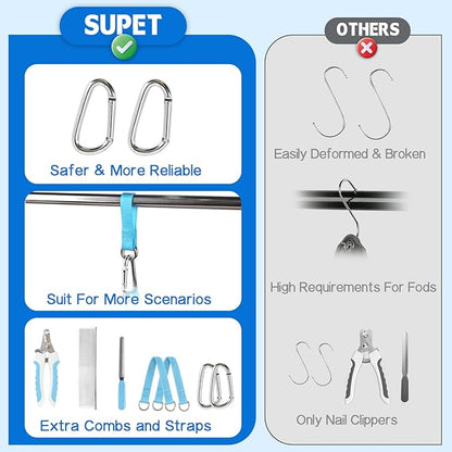 Supet Dog Grooming Hammock, Helpful Hammock for Nail Trim, Restraint Sling for Nail Clipping, Cat Grooming Hammock for Dog Pet to Nail Trimming