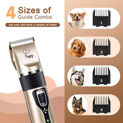 Dog Clippers for Grooming,Dog Grooming Kit Clippers,Dog Grooming kit,Pet Hair Trimmer,Shaver Cordless Electric Quiet Hair Clipper Set for Pet Shaver with Paw Trimmer for Small & Large Dogs Cats pet