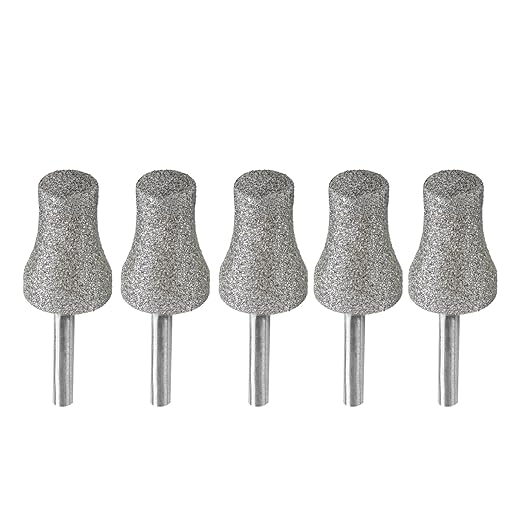 BGTEC Diamond Rotary Pet Nail Grinder Bits Dog Nail Grinder Replacement Head -5PCS 1/8" Replacement Grinder Wheel for Animals Nail Care(E)