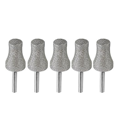 BGTEC Diamond Rotary Pet Nail Grinder Bits Dog Nail Grinder Replacement Head -5PCS 1/8" Replacement Grinder Wheel for Animals Nail Care(E)