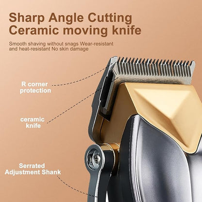 Dog Clippers for Grooming Low Noise Professional Pet Grooming Kit Rechargeable Cordless Electric Dog Hair Trimmer for Thick Coat High Power 7000RPM Pet Supplies for Dogs Cats Animals