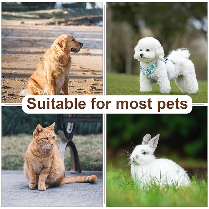 3-in-1 Professional Pet Shedding Dematting Comb - Deshedding Undercoat Rake for Dogs with Stainless Steel Blades Metal Pet Brush with Wood Handle Matted Hair Detangling Thinning and Shedding