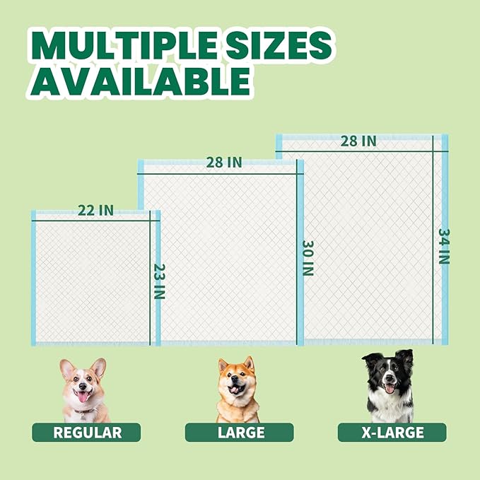 IMMCUTE Heavy Duty Puppy Pee Pads 22"x23"-100 Count | Dog Pee Training Pads Super Absorbent & Leak-Proof | Disposable Pet Piddle and Potty Pads for Puppies | Dogs | Doggie| Cats | Rabbits