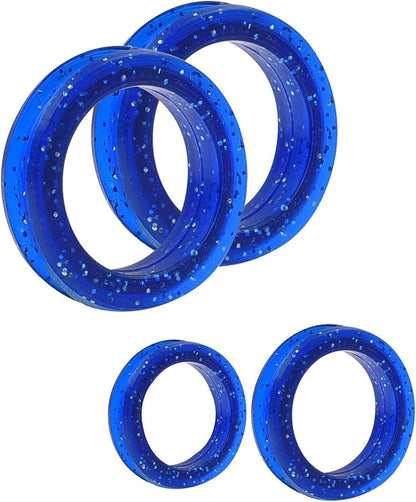 Barber Hair Scissors Finger Rings Pack of 6 Soft Silicone Scissor Ring Dog Grooming Scissor Accessories