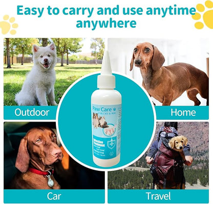 Itch Relief Dog Paw Cleaner, Dog Licking Paws Treatment, 3.4oz Dog Paw Cleaning Solution, Dog Foot Cleaner, No Rinse Pet Toes Drops Safe Cat Cleanser Care for Cleaning Grooming