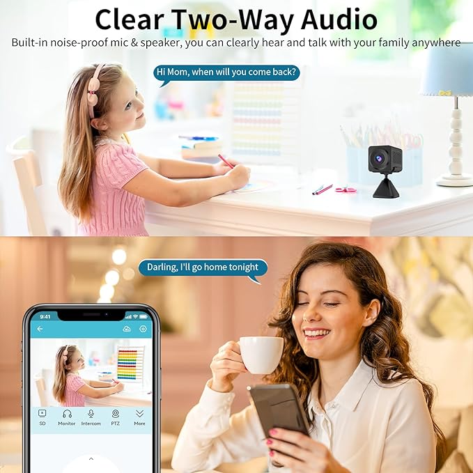 VSTARCAM Security Camera, 2K UHD, Built-in Battery, Low-Light Full-Color Night Vision, Motion Detection, Siren, 2-Way Audio, Remote Viewing, Cloud & SD Card Storage (up to 256GB)
