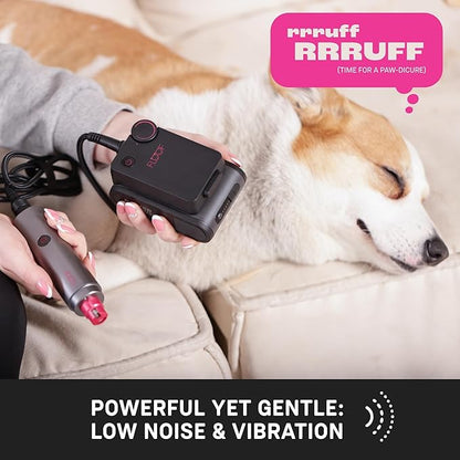 FLOOF Hair Trimmer Grooming Kit, Low Noise Dog Clippers & Nail Grinder, 20V Powershare Freedom, Portable Pet System (Battery & Charger Included)