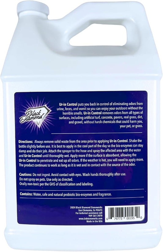 Urine Control Turf Deodorizer for Pet Urine - Bio-Enzymatic Odor Neutralizer for Artificial Grass, Turf, and Outdoor Surfaces - Eco-Friendly, Pet-Safe, Long-Lasting Scent (128oz Gallon)