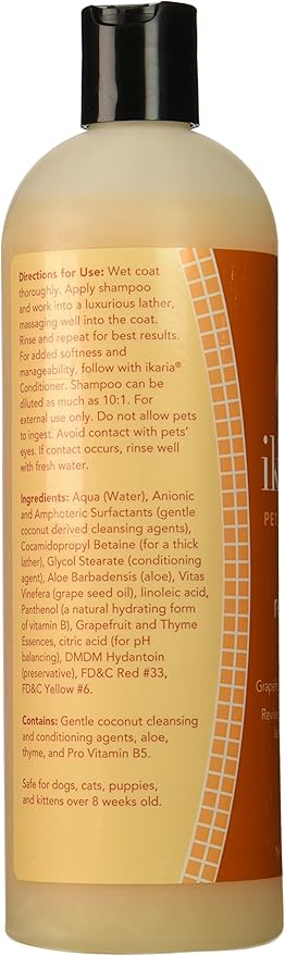Ikaria Pet Shampoo, 16-Ounce, Refresh (Pack of 2)