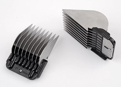 Clipper Guard Comb Set for Size 10 Blade, 9 Piece, Made of Stainless Steel, Suitable for Dog, Cat Grooming