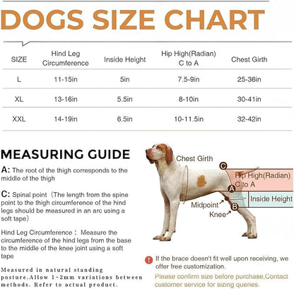 Dog Hip Support Brace - Adjustable Dog Leg Brace for Hip Dysplasia/Arthritis/Pain Relief, Warm & Breathable Luxating Patella Stabilizer, Post-Surgery Recovery for Medium Large Dogs (XL)