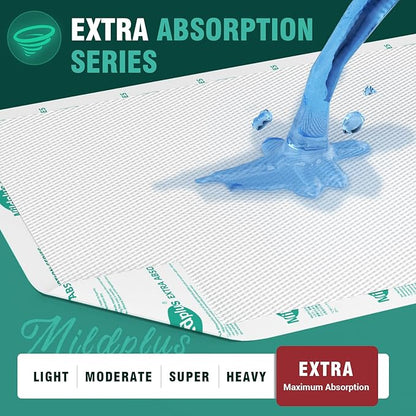 Heavy Duty Underpads 30"X36", 25 Count, Ultra Absorbent Chucks Pads 130 Grams Disposable Bed Pads with Strength Cloth Backing Incontinence Pads for Adults, Kids or Pets