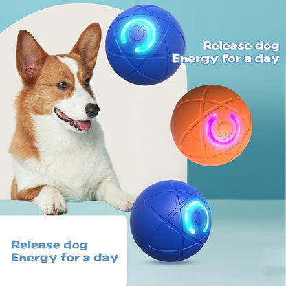 2PCS Shaky Ball Toy for Dogs,Pet Bounce Ball ,Vibrating Dog Ball for Dogs, Automatic Moving Dog Toy Ball,Bouncing Ball for Dogs Interactive Dog Ball,Automatic Moving Dog Toy Ball shaking(Blue+Orange)