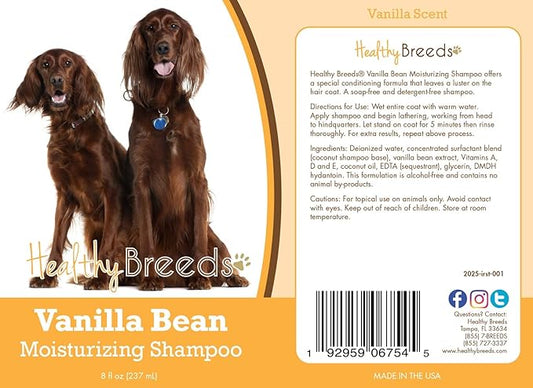 Healthy Breeds Irish Setter Vanilla Bean Moisturizing Shampoo 8 oz
