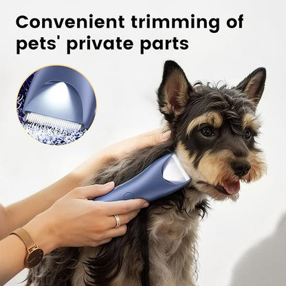 Dog Clippers Pet Grooming Kit, Low Noise Dog Hair Trimmer for Grooming Cordless Pet Shaver with LED Light for Dogs Cats Animals