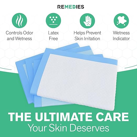 Disposable Bed Pads 30" x 36" - 50 Count - Large Bed Pads for Incontinence - Seniors, Adults & Kids Chucks Pads - Adult Absorbent Incontinence Disposable Underpads for Beds & Furniture