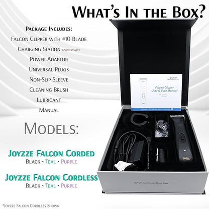 Falcon Clipper 2 Speed - Professional Dog Grooming Clippers with Precision, Power, Low Noise, Dog Clippers for Grooming