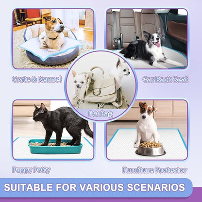 IMMCUTE Puppy Pee Pads 22"x23"-80Count | Dog Pee Training Pads Super Absorbent & Leak-Proof | Disposable Pet Piddle and Potty Pads for Puppies | Dogs | Doggie| Cats | Rabbits