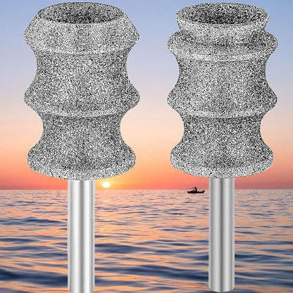 For Dremel Pet Dog Nail Grinder Attachment, Diamond Fit Dremel Bit For Dog Nail, Rotary Fit Dremel Dog Nail Diamond Bit, 1/8'' Fit Dremel Pet Dog Nail Grinder Refills Replacement Head 2-Pack（ Large ）