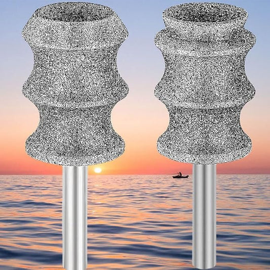 For Dremel Pet Dog Nail Grinder Attachment, Diamond Fit Dremel Bit For Dog Nail, Rotary Fit Dremel Dog Nail Diamond Bit, 1/8'' Fit Dremel Pet Dog Nail Grinder Refills Replacement Head 2-Pack（ Large ）