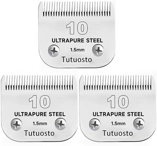 Size 10/5FC Clipper Blades Pet Grooming Clipper Replacement Blades Detachable Blade Compatible with andis/wahl/Oster Dog Clippers