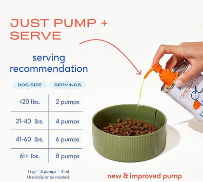 Native Pet Omega 3 Fish Oil for Dogs & Cats - Promotes Healthy Skin, Shiny Coat, & Strong Joints - Made with Wild Alaskan Salmon Oil for Dogs – Tasty, Fast-Absorbing Omega 3 6 9 Liquid Supplement-16oz