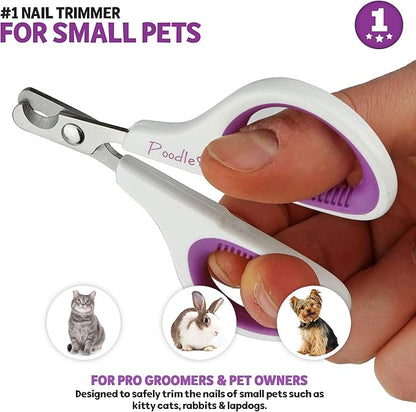 Cat Nail Clipper, Dog Nail Trimmers – Pet Claw Scissors for Cats, Dogs, Rabbits & Small Animals – Sharp Stainless Steel Professional Grooming Tool - Gentle Yet Effective