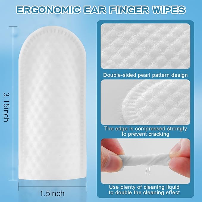 Dog Teeth Cleaning Wipes Nature Pet Dental Finger Wipes for Dogs Cats Remove Bad Breath,Reduce Plaque and Tartar Buildup Disposable Gentle Pet Dental Care-50Ct