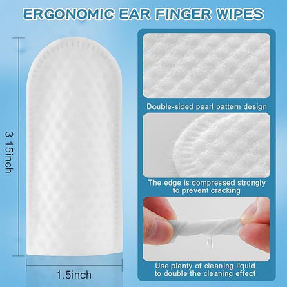 Dog Teeth Cleaning Wipes Nature Pet Dental Finger Wipes for Dogs Cats Remove Bad Breath,Reduce Plaque and Tartar Buildup Disposable Gentle Pet Dental Care-50Ct