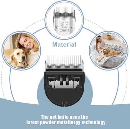 Detachable Pet Dog Grooming Clipper Ceramic Blade,Compatible with Whal Arco, Bravura, Chromado, Creativa, Figura & Motion - Pet, Dog & Horse Clippers,Size 3F Cut Length 1/2"(13mm)