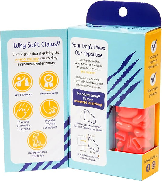Soft Claws Dog and Cat Nail Caps Take Home Kit, X-Large, Pink