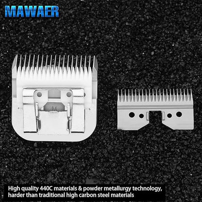 9.5mm Pet Clipper Replacement Blade for A5 Style Detachable Pet Clipper with Ceramic Blades + 440C Stainless Steel fit Most Andis, Oster, Wahl A5 Clippers (3/8 Inch-9.5mm)