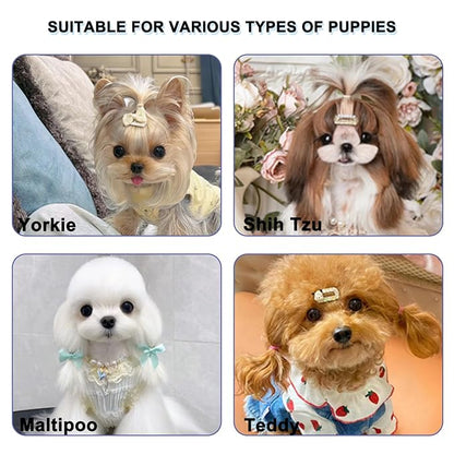 Ridge Design Puppy Brush, Soft Bristle Gentle Grooming Tool, Pet Hair Care, Suitable Small Dog : Yorkie, Maltese, Shih Tzu, Maltipoo (Brown)