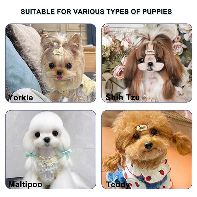 Foldable Dual-Head Puppy Brush, Small Dogs Interchangeable Combs Soft Bristles Portable Grooming Tool, Fit for Yorkie Shih Tzu Maltipoo Maltese (Green)