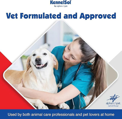 KennelSol 1-Step Kennel Cleaner, Liquid Disinfectant Cleaner, Effective Against Fungi, Bacteria and Viruses, 1 Gallon - Pack of 4 by Alpha Tech Pet