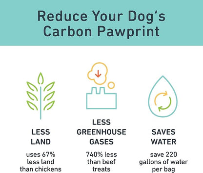 Jiminy's Original Cricket Cookie Dog Treat, Hypoallergenic, 5oz, Peanut Butter & Pumpkin (Pack of 1)